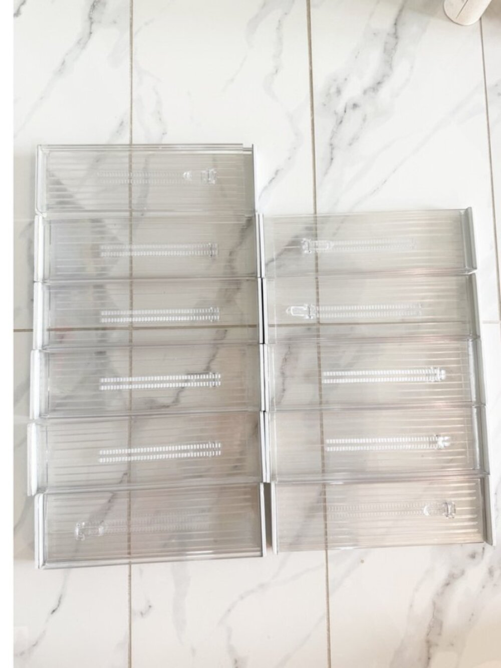 iDesign Linus Clear Expandable Drawer Dividers - 12 - Picture 2 of 3